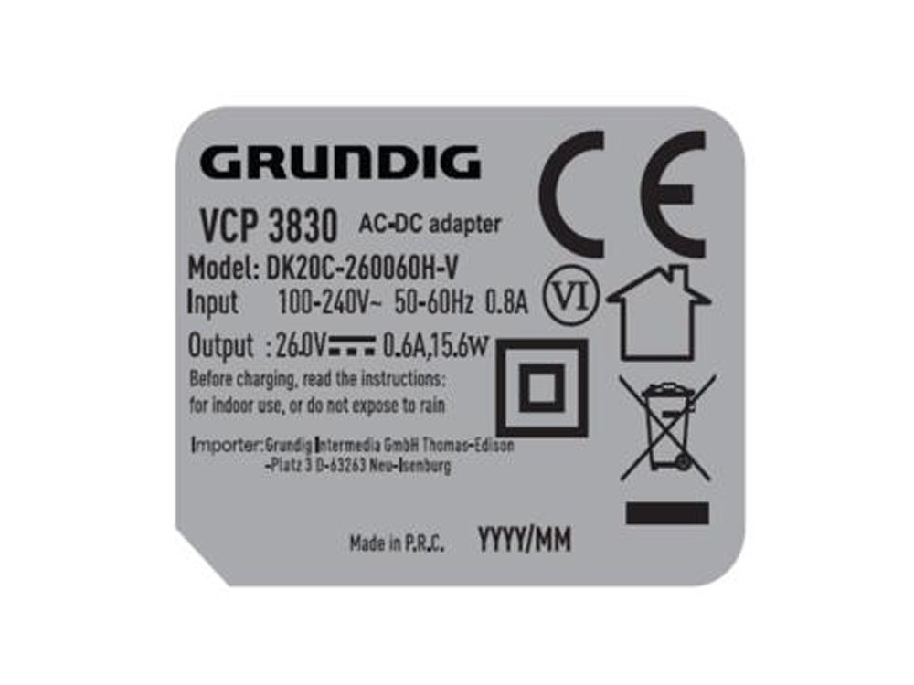 GRUNDIG9178020089 Şarjlı Süpürge Şarj Adaptörü